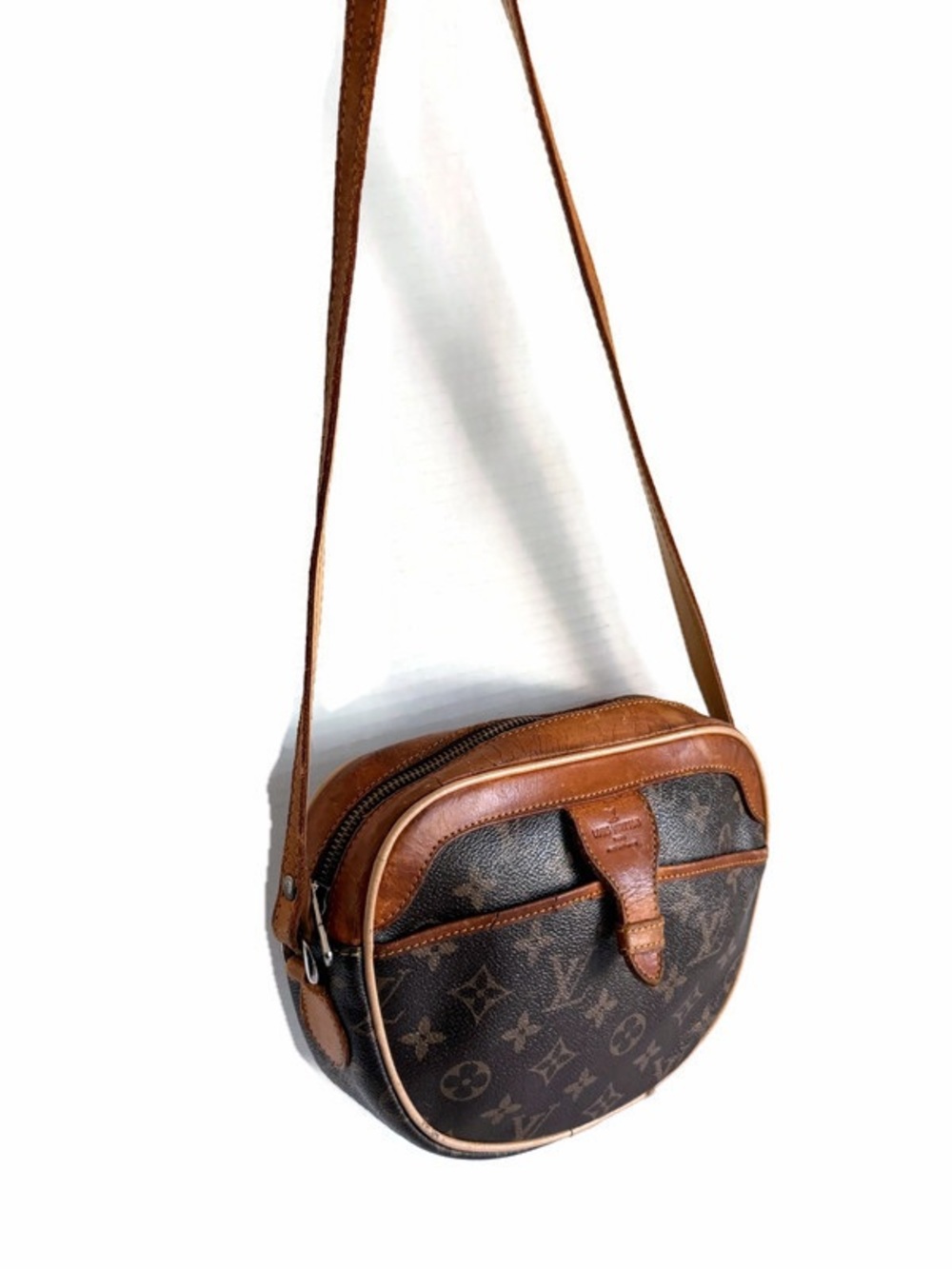 Louis Vuitton Vintage Monogram Round Shoulder Bag in Brown and Tan